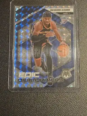 2024-25 Panini Mosaic #6 Shai Gilgeous-Alexander Epic Performers Mosaic - Basketball Card Single