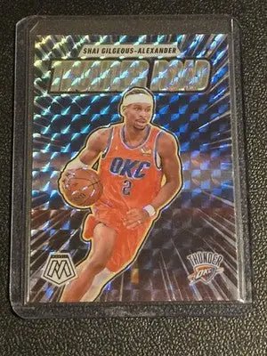 2024-25 Panini Mosaic #7 Shai Gilgeous-Alexander Thunder Road Mosaic - Basketball Card Single