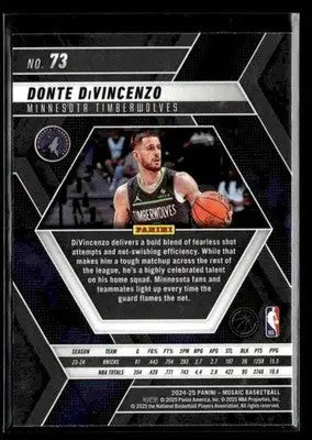 2024-25 Panini Mosaic #73 Donte DiVincenzo - Basketball Card Single