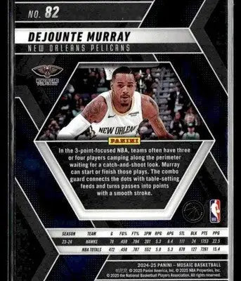 2024-25 Panini Mosaic #82 Dejounte Murray - Basketball Card Single