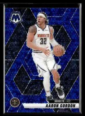 2024-25 Panini Mosaic #90 Aaron Gordon Fast Break Blue Mosaic #/85 - Basketball Card Single