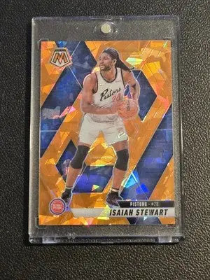 2024-25 Panini Mosaic #93 Isaiah Stewart Orange Ice Mosaic #/49 - Basketball Card Single