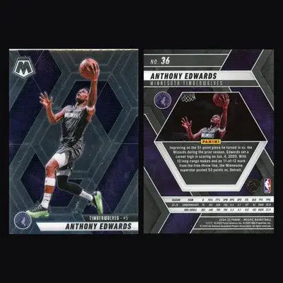 2024-25 Panini Mosaic Anthony Edwards #36 Minnesota Timberwolves - Basketball Card Single