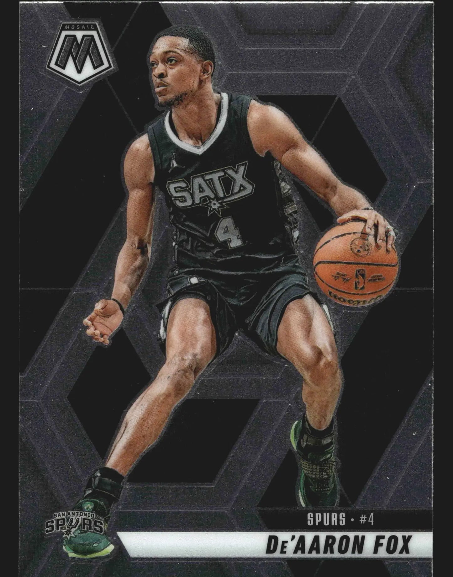 2024-25 Panini Mosaic De’Aaron Fox #124 San Antonio Spurs - Basketball Card Single