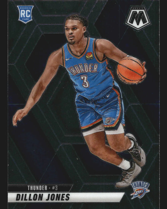 2024-25 Panini Mosaic Dillon Jones #224 Thunder RC - Basketball Card Single