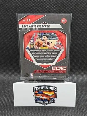 2024-25 Panini Mosaic - Epic Performers Zaccharie Risacher #11 Green Mosaic... - Basketball Card Single