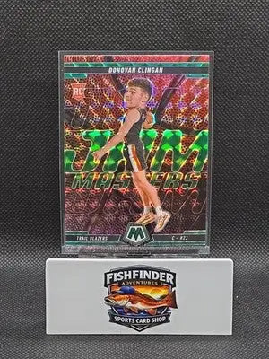2024-25 Panini Mosaic - Jam Masters Donovan Clingan #5 Green Mosaic Prizm (RC) - Basketball Card Single