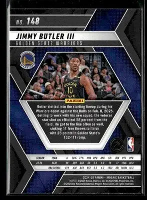2024-25 Panini Mosaic Jimmy Butler III #148 Golden State Warriors