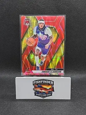 2024-25 Panini Mosaic - Jordan Clarkson #149 Red Seismic Mosaic Prizm /299 - Basketball Card Single