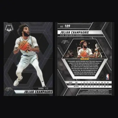 2024-25 Panini Mosaic Julian Champagnie #109 San Antonio Spurs - Basketball Card Single