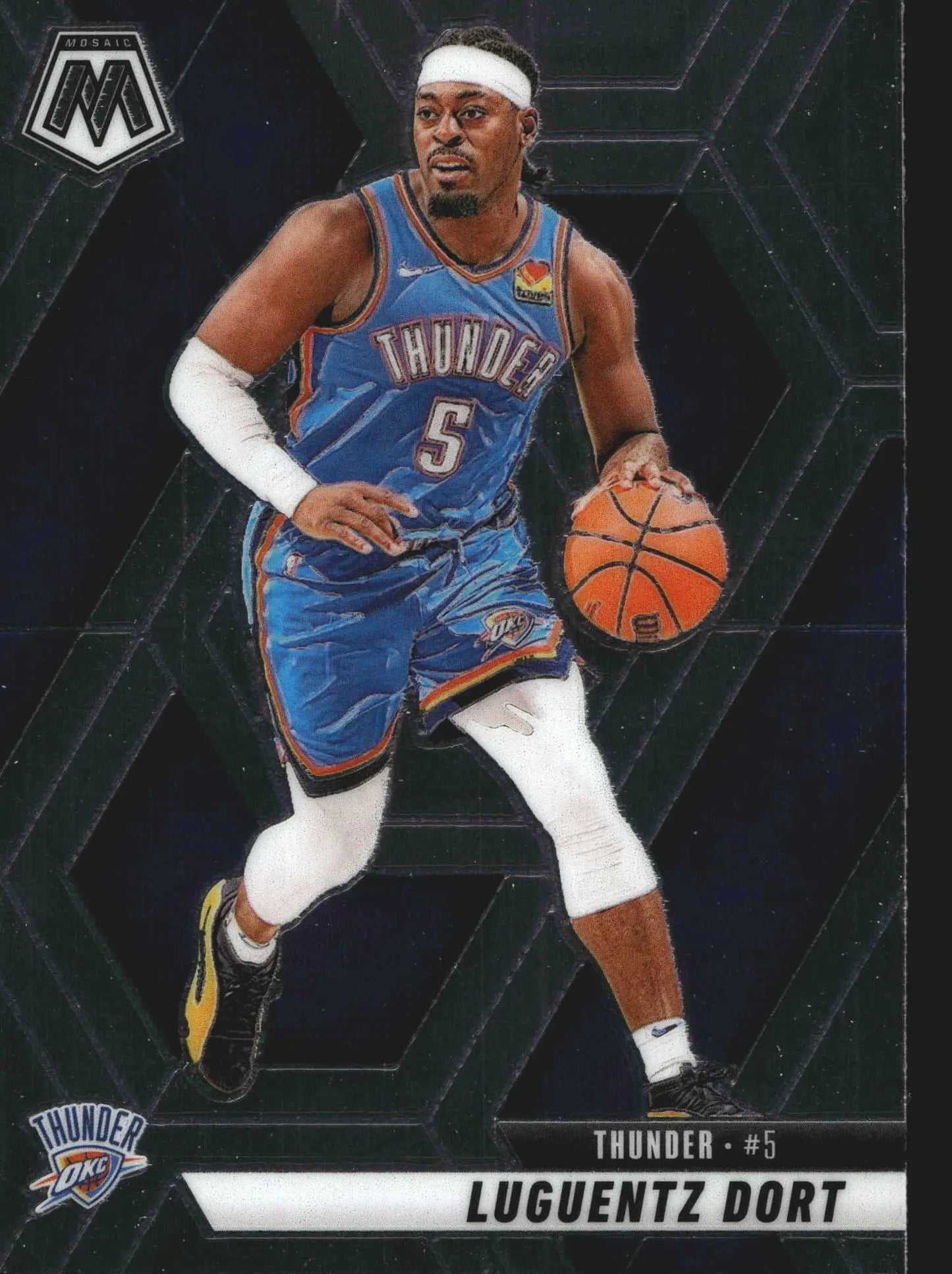 2024-25 Panini Mosaic Luguentz Dort #25 Oklahoma City Thunder - Basketball Card Single