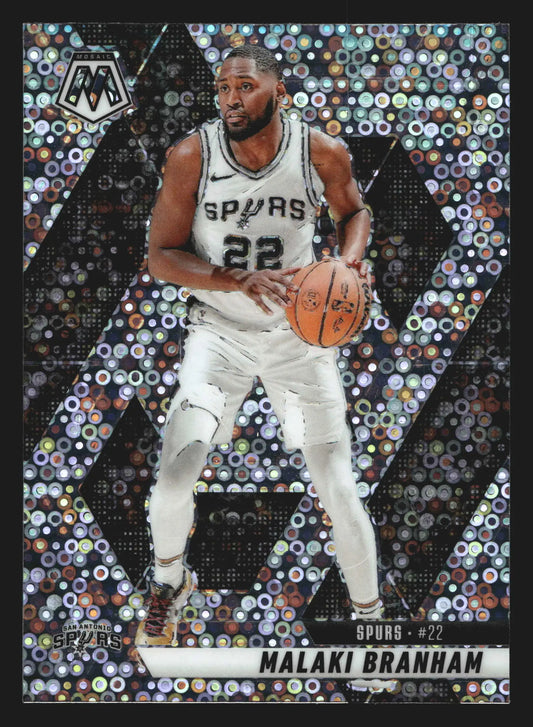 2024-25 Panini Mosaic Malaki Branham #95 Fast Break Mosaic Prizm Spurs - Basketball Card Single