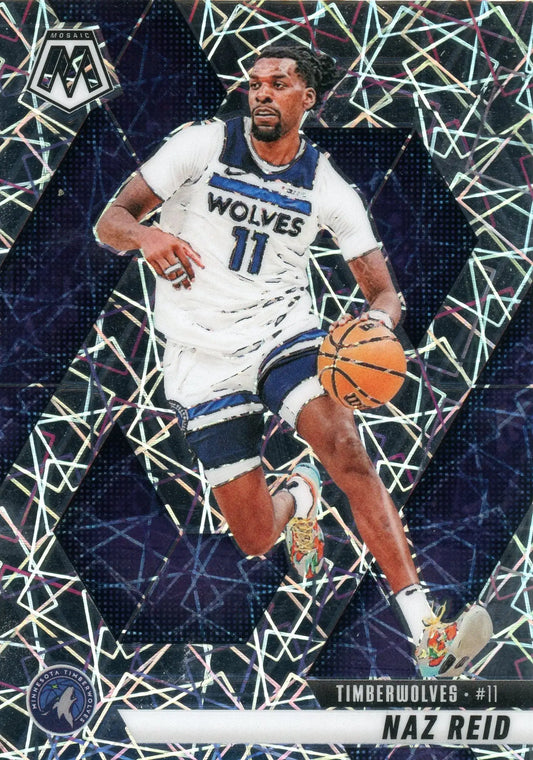 2024-25 Panini Mosaic Naz Reid #60 Premium Prizm Timberwolves - Basketball Card Single