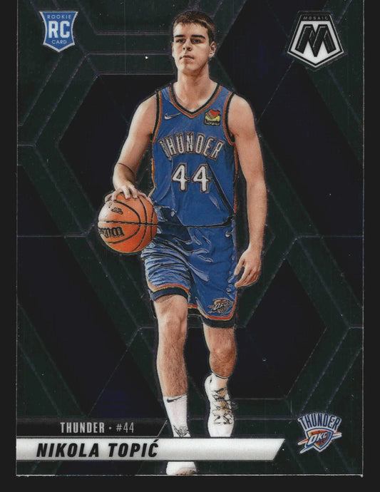 2024-25 Panini Mosaic Nikola Topic #242 Thunder RC - Basketball Card Single