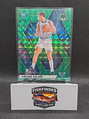 2024-25 Panini Mosaic - Rookies Tidjane Salaun #241 Green Mosaic Prizm (RC) - Basketball Card Single