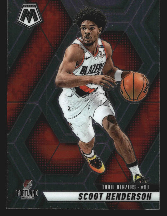 2024-25 Panini Mosaic Scoot Henderson #165 Portland Trail Blazers - Basketball Card Single