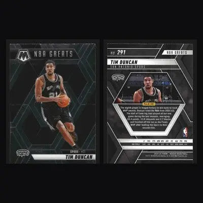 2024-25 Panini Mosaic Tim Duncan #291 NBA Greats Spurs HOF - Basketball Card Single