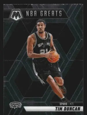 2024-25 Panini Mosaic Tim Duncan #291 NBA Greats Spurs HOF - Basketball Card Single