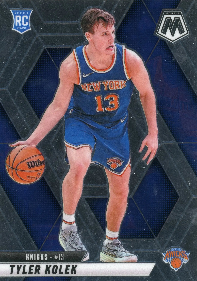 2024-25 Panini Mosaic Tyler Kolek #208 New York Knicks RC - Basketball Card Single