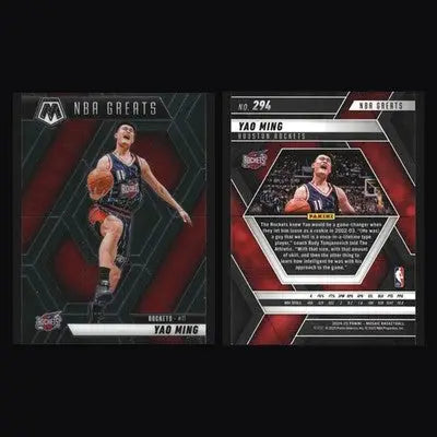 2024-25 Panini Mosaic Yao Ming #294 NBA Greats Rockets HOF - Basketball Card Single