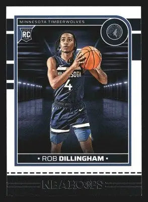 2024-25 Panini NBA Hoops Rob Dillingham #238 RC Timberwolves - Basketball Card Single