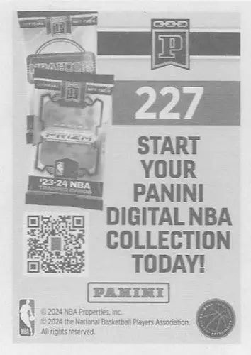 2024-25 Panini NBA Stickers #227 Bobby Portis NM Near Mint Bucks ID:82688 - Basketball Card Single