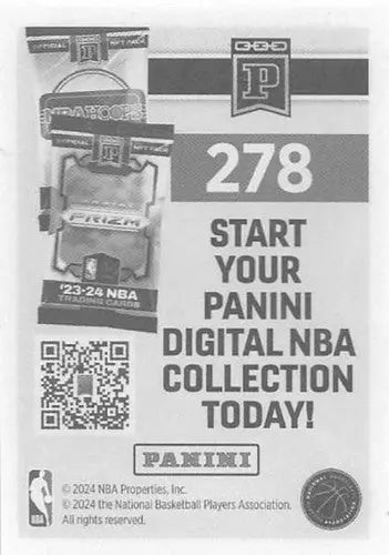 2024-25 Panini NBA Stickers #278 Jamal Shead NM Near Mint Raptors ID:82690 - Basketball Card Single