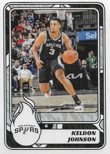 2024-25 Panini NBA Stickers #465 Keldon Johnson NM Near Mint Spurs ID:82696 - Basketball Card Single