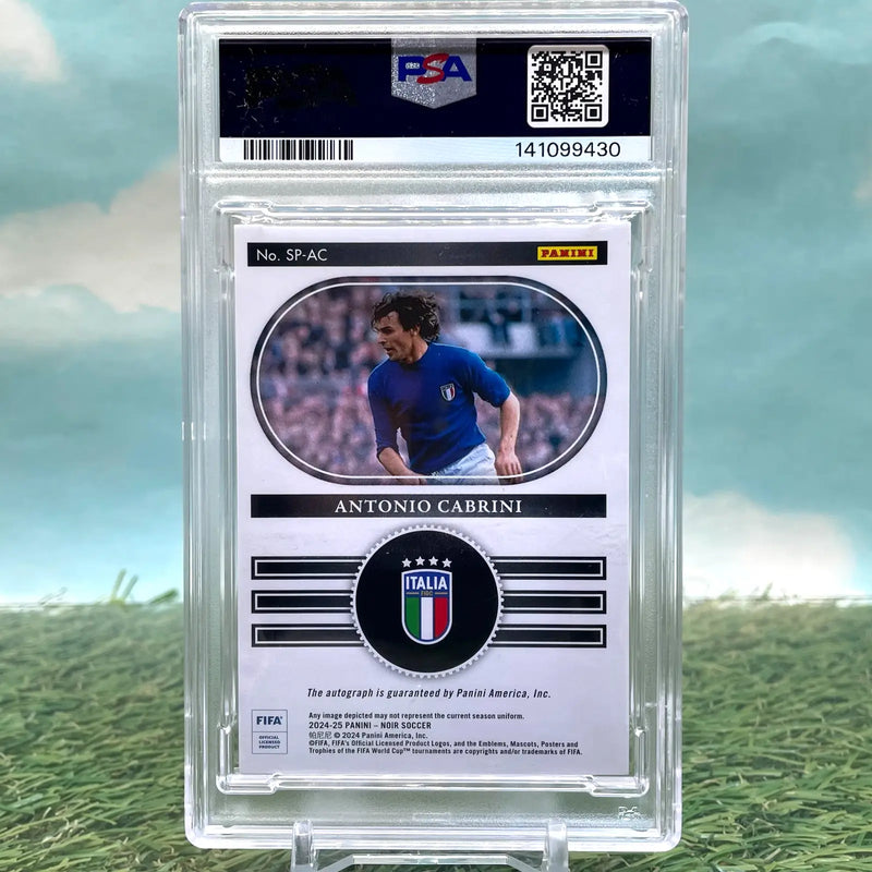 2024-25 Panini Noir Antonio Cabrini On Card Auto Italy /99 PSA DNA - Soccer Card Single