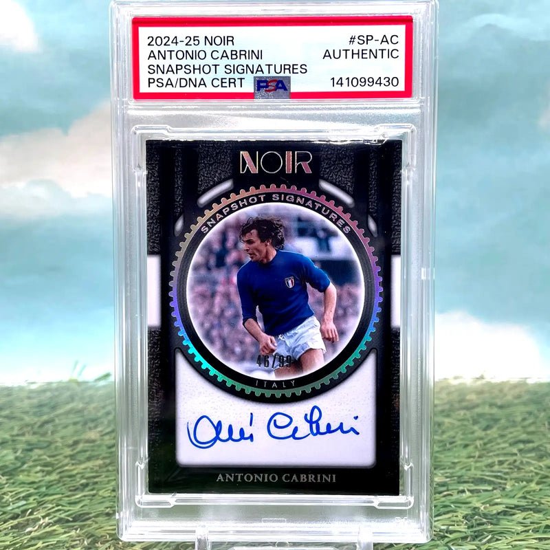 2024-25 Panini Noir Antonio Cabrini On Card Auto Italy /99 PSA DNA - Soccer Card Single