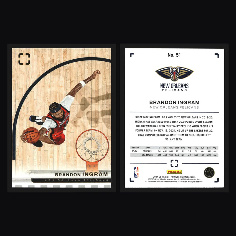 2024-25 Panini Photogenic Brandon Ingram #51 New Orleans Pelicans
