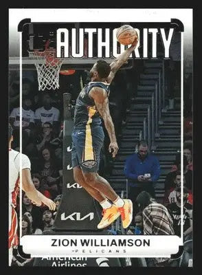 2024-25 Panini Photogenic With Authority Zion Williamson #11 Insert Pelicans - Basketball Card Single
