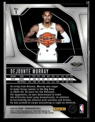 2024-25 Panini Prizm #1 Dejounte Murray - Basketball Card Single