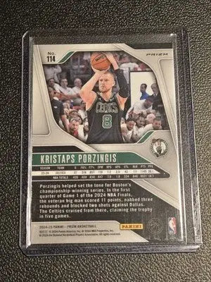 2024-25 Panini Prizm #114 Kristaps Porzingis Prizms Ice - Basketball Card Single