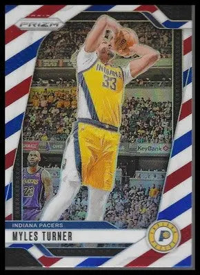 2024-25 Panini Prizm #115 Myles Turner Prizms Silver