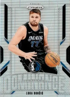 2024-25 Panini Prizm #12 Luka Doncic Dominance Prizms Silver - Basketball Card Single