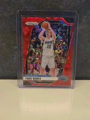 2024-25 Panini Prizm #143 Franz Wagner Red Cracked Ice - Basketball Card Single