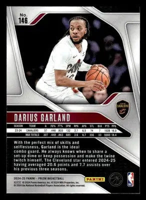 2024-25 Panini Prizm #146 Darius Garland Base Cleveland Cavaliers - Basketball Card Single