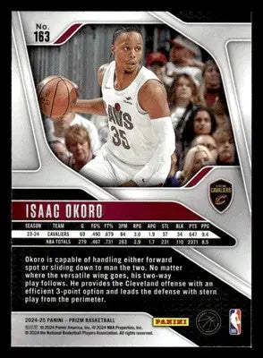 2024-25 Panini Prizm #163 Isaac Okoro Base Cleveland Cavaliers - Basketball Card Single