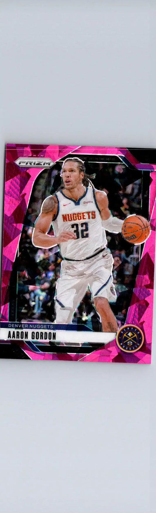 Aaron Gordon basketball card from 2024-25 Panini Prizm featuring Gordon Prizms Pink Ice