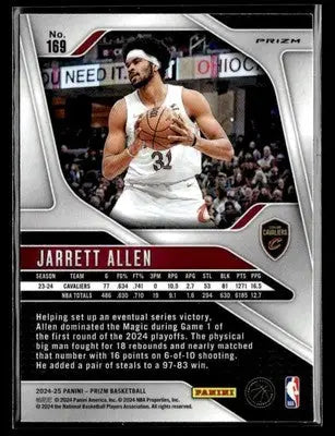 2024-25 Panini Prizm #169 Jarrett Allen Prizms Green - Basketball Card Single