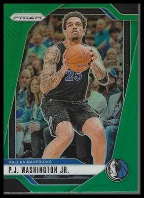 2024-25 Panini Prizm #174 P.J. Washington Jr. Prizms Green