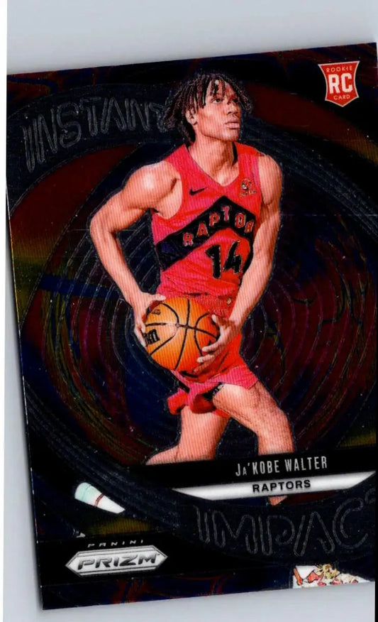 Ja Kobe Walter basketball card from 2024-25 Panini Prizm Impact Prisms Silver
