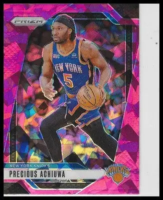 2024-25 Panini Prizm #19 Andrew Wiggins Prizms Pink Ice - Basketball Card Single