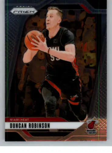 Original gloss Duncan Robinson basketball card from Panini Prizm 2024-25 Heat series