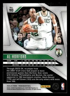 2024-25 Panini Prizm #193 Al Horford Base Boston Celtics - Basketball Card Single