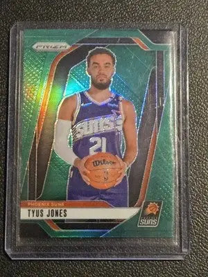 2024-25 Panini Prizm #207 Tyus Jones Prizms Green - Basketball Card Single