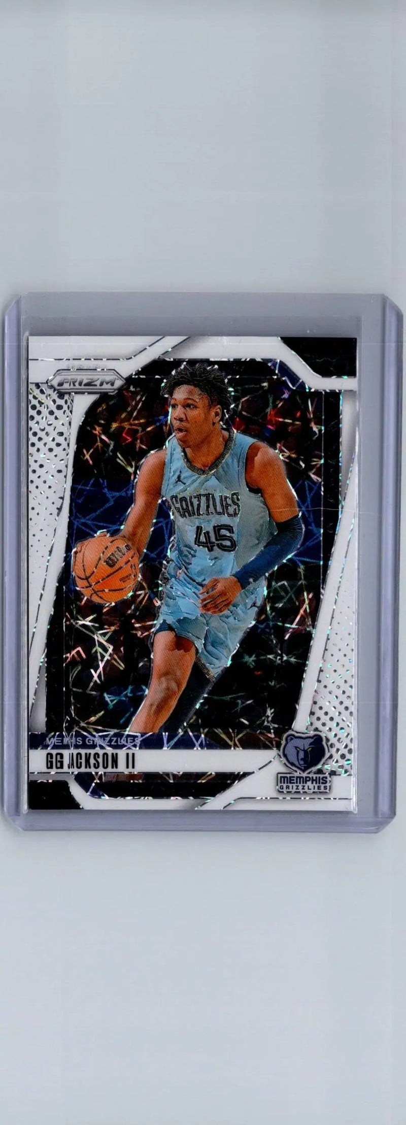 Basketball trading card of Jackson II Prizms Black White from Panini Prizm 2024-25