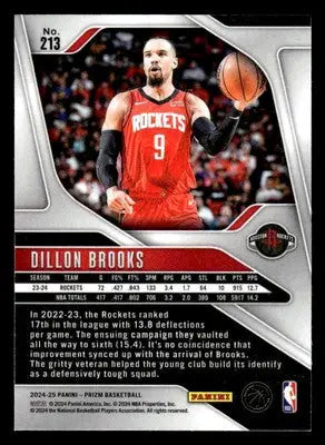 2024-25 Panini Prizm #213 Dillon Brooks - Basketball Card Single