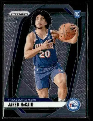 2024-25 Panini Prizm #222 Jared McCain Base RC Philadelphia 76ers - Basketball Card Single